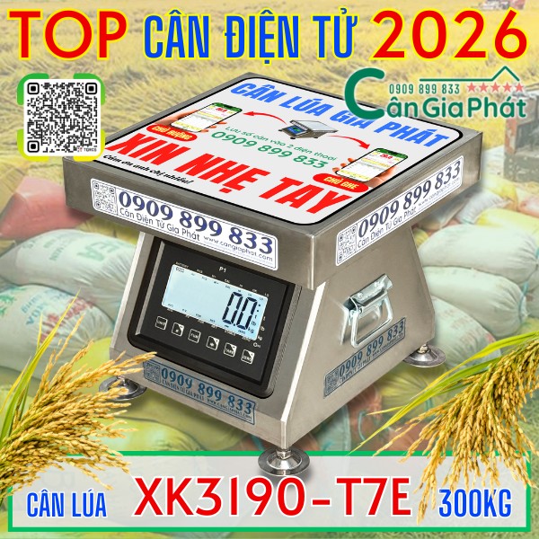 Cân điện tử cân lúa 200kg 300kg năm 2026