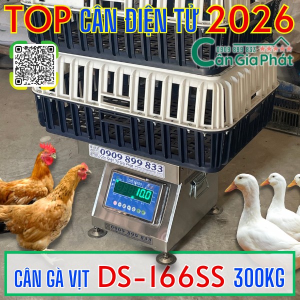 Cân điện tử cân gà vịt 100kg 200kg 300kg năm 2026