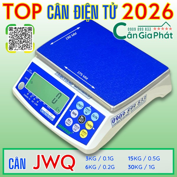 Cân điện tử 3kg 6kg 15kg 30kg năm 2026