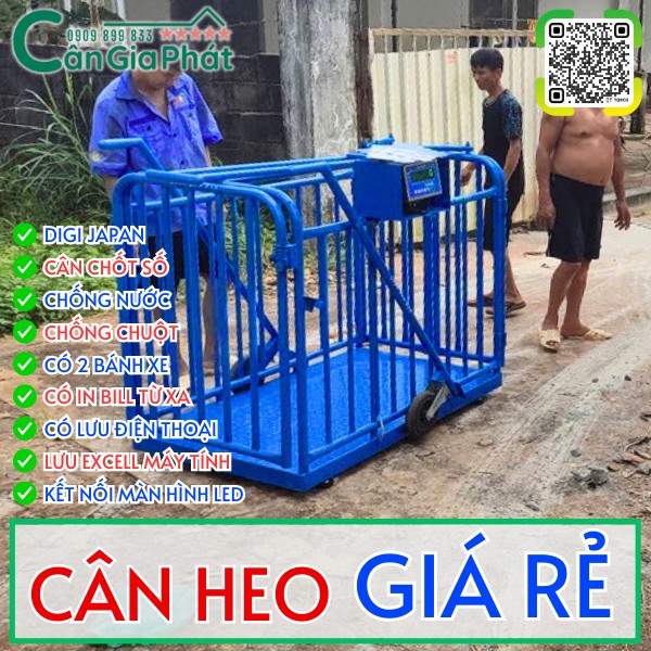 C&acirc;n điện tử c&acirc;n heo gi&aacute; rẻ 200kg 300kg 500kg
