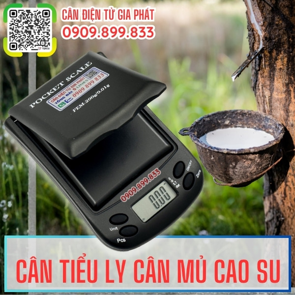 Cân tiểu ly cân mủ cao su 100g 200g 300g 600g Cân Gia Phát