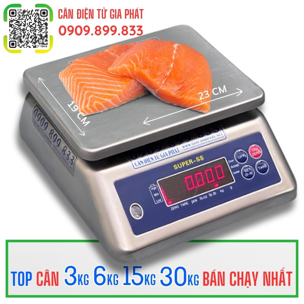 C&acirc;n điện tử 15kg chống nước tốt 