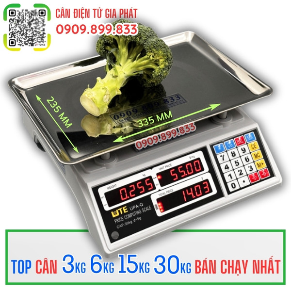 C&acirc;n điện tử 30kg t&iacute;nh tiền b&aacute;n thịt c&aacute; hải sản tr&aacute;i c&acirc;y