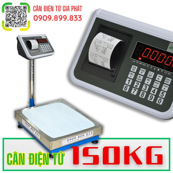 C&acirc;n điện tử 150kg in bill in tem in h&oacute;a đơn
