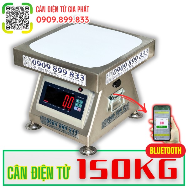 C&acirc;n điện tử 150kg kết nối bluetooth điện thoại