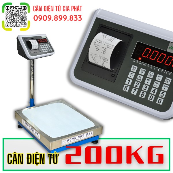 Cân điện tử 200kg in bill in tem in hóa đơn