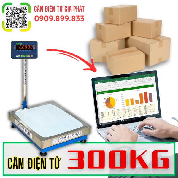 Cân điện tử 300kg kết nối máy tính lưu excell