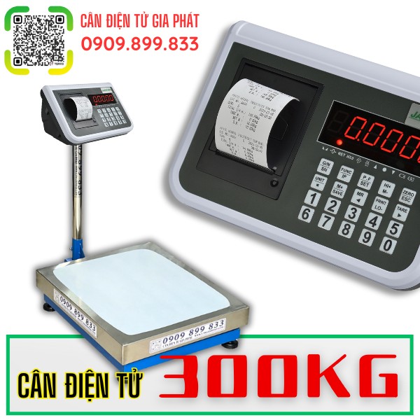 Cân điện tử 300kg in bill in hóa đơn in tem nhãn dán