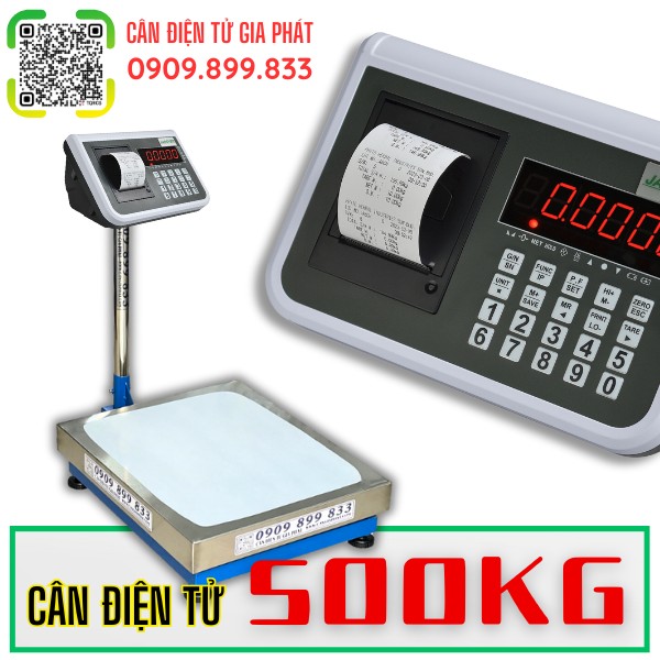 Cân điện tử 500kg in bill in tem nhãn in hóa đơn
