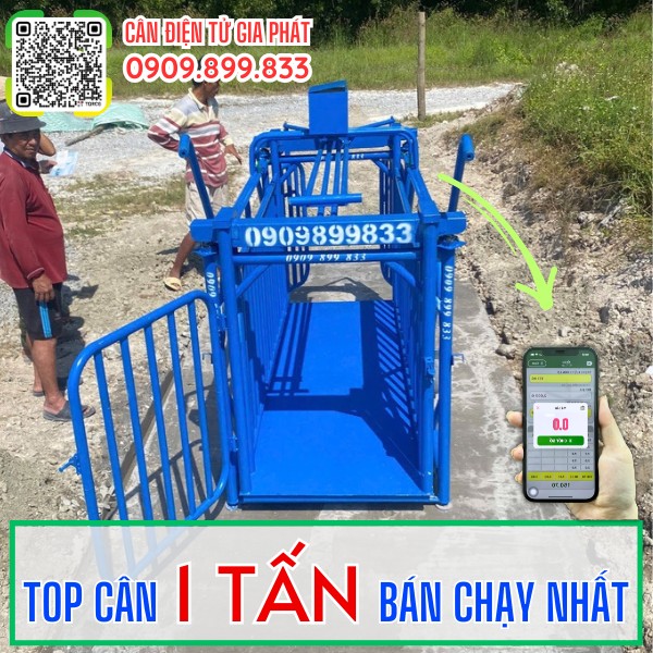 Cân điện tử cân heo 1 tấn - Cân Gia Phát