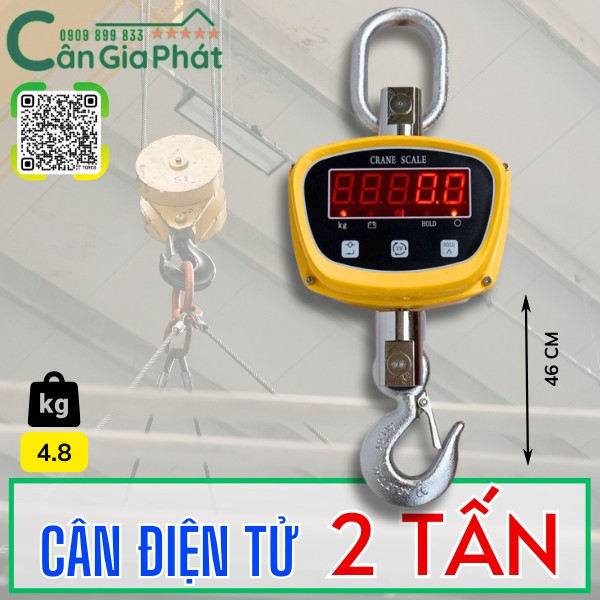 C&acirc;n điện tử 2 tấn - c&acirc;n treo GGE 2 tấn