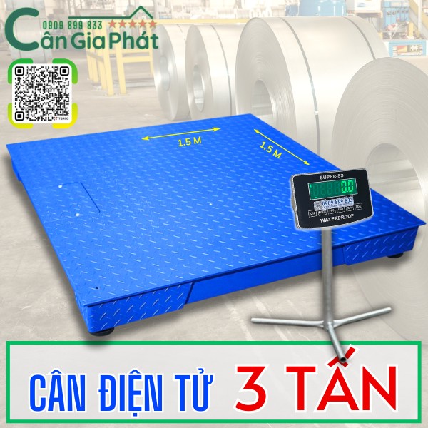 Cân điện tử 3 tấn - cân sàn 3 tấn