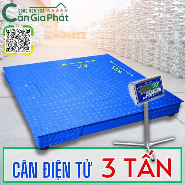 Cân điện tử 3 tấn - cân sàn 3 tấn