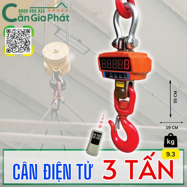 Cân điện tử 3 tấn - cân treo JJE 3 tấn