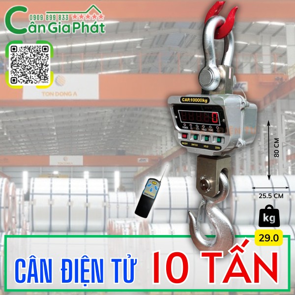 C&acirc;n điện tử 10 tấn - c&acirc;n treo điện tử OCS 10 tấn