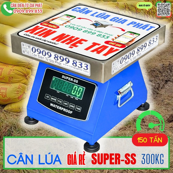 Cân điện tử cân lúa giá rẻ Super-SS 150kg 200kg 300kg