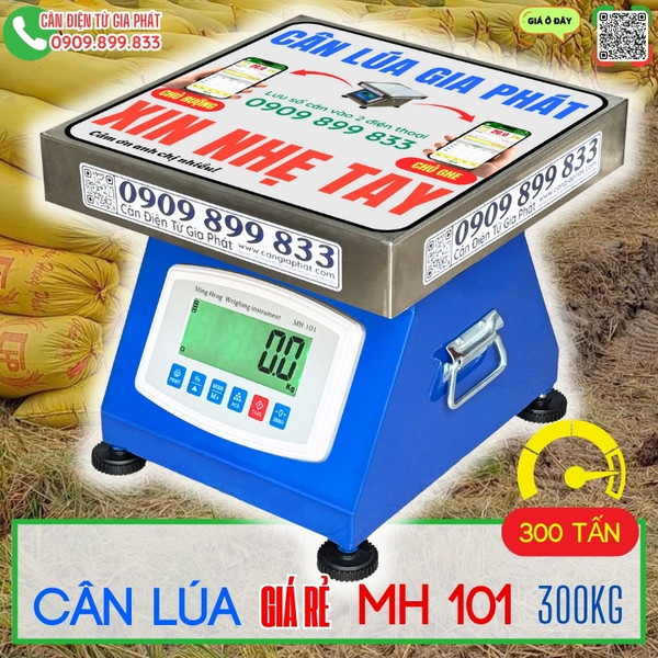 Cân điện tử cân lúa giá rẻ MH 101 300kg số đen
