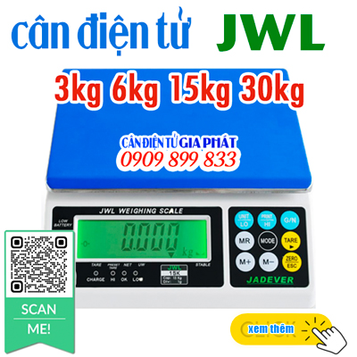 Cân điện tử JWL 15kg 30kg 3kg 6kg - CÂN ĐIỆN TỬ GIA PHÁT