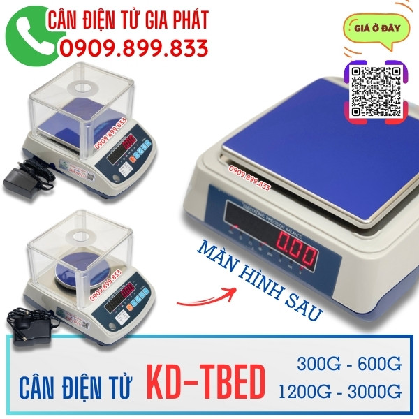 Cân điện tử KD-TBED 
300g 600g 1.2kg 3kg