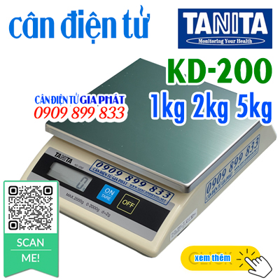 Cân điện tử Tanita KD-200 1kg 2kg 5kg - CÂN ĐIỆN TỬ GIA PHÁT