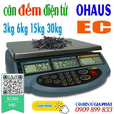 Cân điện tử Ohaus Cas EC 3kg 6kg 15kg 30kg