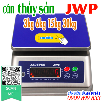 Cân điện tử inox chống nước JWP 3kg 6kg 15kg 30kg