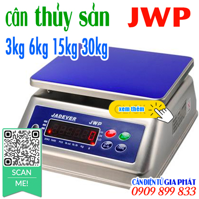 Cân điện tử chống nước JWP 3kg 6kg 15kg 30kg