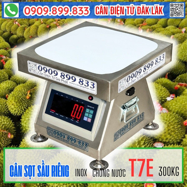 Cân điện tử ĐăkLăk cân sầu riêng inox T7E 200kg 300kg chống nước