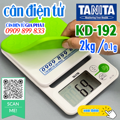 Cân điện tử Tanita KD-192 2kg - CÂN ĐIỆN TỬ GIA PHÁT