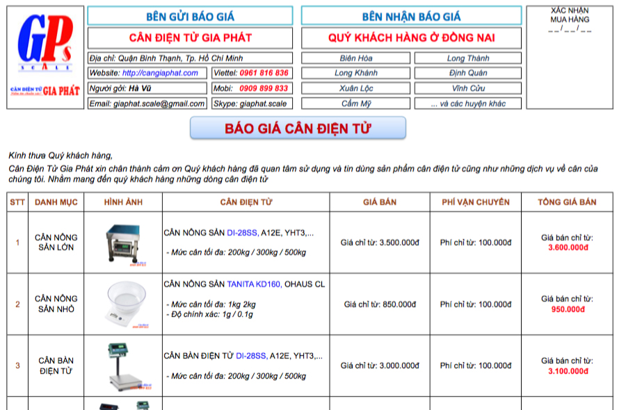 Cân điện tử giá rẻ Đồng Nai