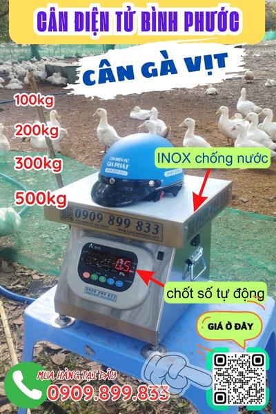 Cân điện tử Bình Phước - cân gà vịt 100kg 200kg 300kg 500kg