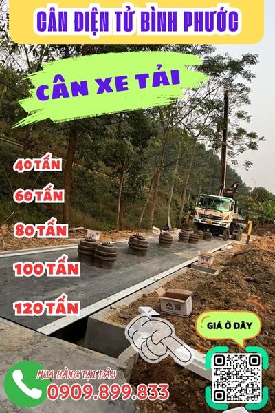 Cân điện tử Bình Phước - trạm cân xe tải 40 tấn 60 tấn 80 tấn 100 tấn 120 tấn