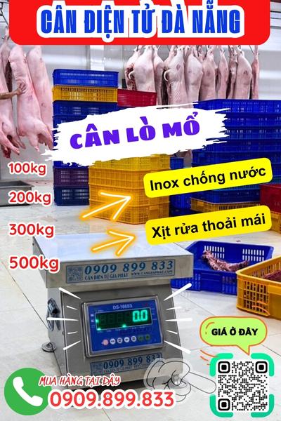 Cân điện tử ở Đà Nẵng - cân lò mổ 100kg 200kg 300kg 500kg