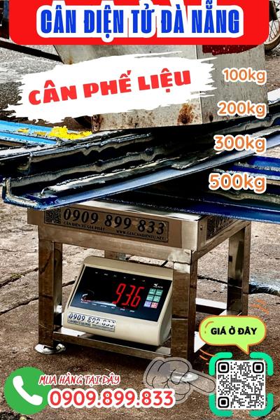 Cân điện tử ở Đà Nẵng - cân điện tử cân phế liệu 200kg 300kg 500kg