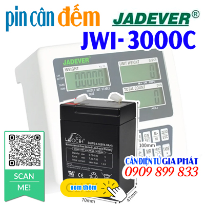 Pin cân đếm điện tử JWI-3000C 60kg 150kg 300kg 500kg 