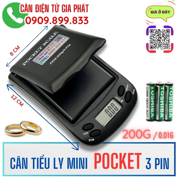 Cân tiểu ly mini Pocket 200g