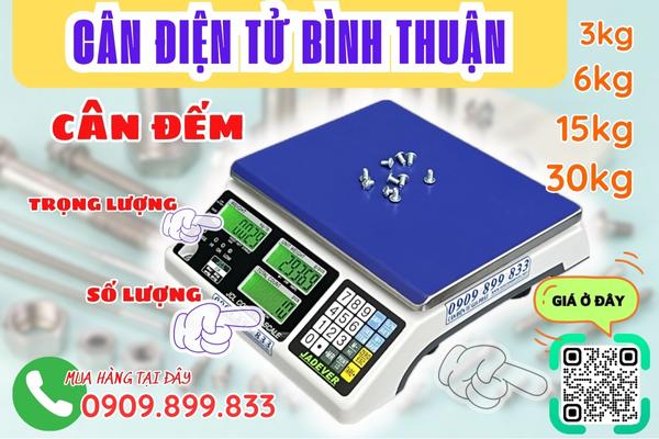 Cân điện tử Bình Thuận - cân đếm điện tử 3kg 6kg 15kg 30kg 60kg 150kg 300kg 500kg