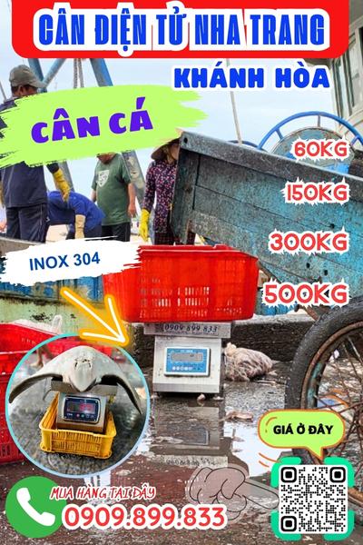 Cân điện tử Cam Ranh Khánh Hòa - cân điện tử cân cá 100kg 200kg 300kg 500kg