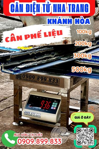 Cân điện tử ở Khánh Hòa - cân điện tử cân phế liệu 200kg 300kg 500kg