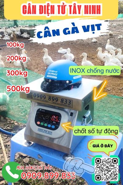 Cân điện tử Tây Ninh - cân gà vịt 100kg 200kg 300kg 500kg