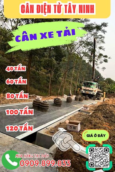 Cân điện tử Tây Ninh - trạm cân xe tải 40 tấn 60 tấn 80 tấn 100 tấn 120 tấn