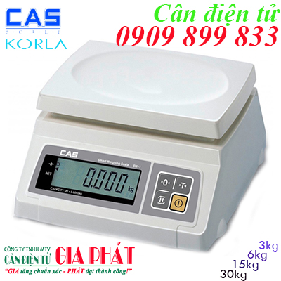 Cân điện tử Cas SW-1A 3kg 6kg 15kg 30kg TpHCM Hà Nội