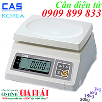 Cân điện tử Cas SW-1A 3kg 6kg 15kg 30kg - Cân điện tử Cas Hàn Quốc