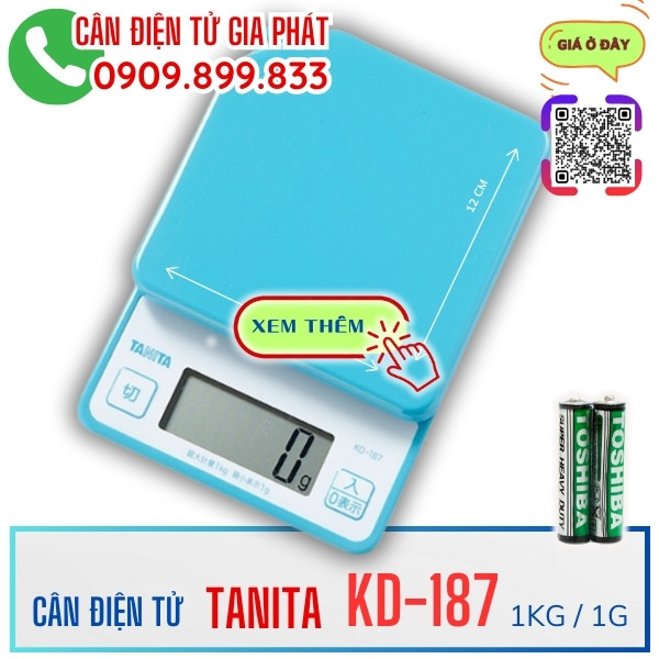 Cân điện tử Tanita KD-187 1kg Nhật