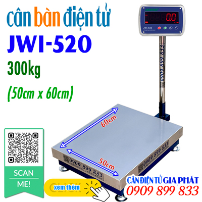 Bàn cân điện tử JWI-520 60kg 150kg 300kg 500kg