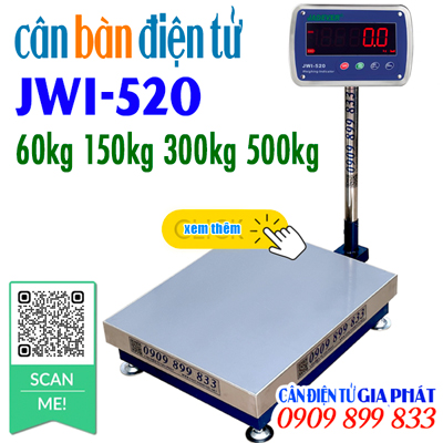 Cân bàn điện tử Jadever JWI-520 60kg 100kg 150kg 200kg 300kg 500kg