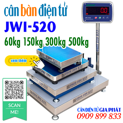 Bàn cân điện tử JWI-520 60kg 150kg 300kg 500kg