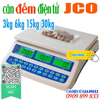 Cân điện tử JCO 3kg 6kg 15kg 30kg cân đếm số lượng