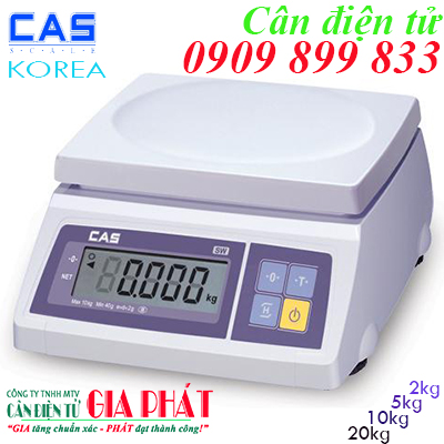 Cân điện tử Cas SW-1 2kg 5kg 10kg 20kg TpHCM Hà Nội