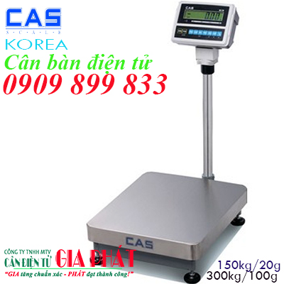 Cân điện tử Cas 1C 150kg 300kg, cân bàn điện tử Cas